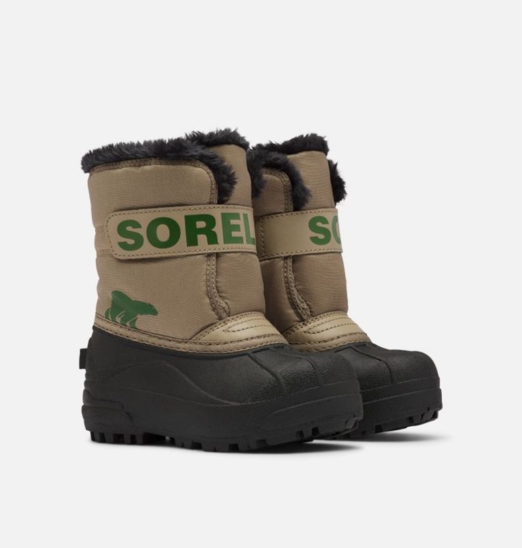 Botas Nieve Sorel Niños - Toddler Commander™ Kaki/Negras - 64217-EAOP